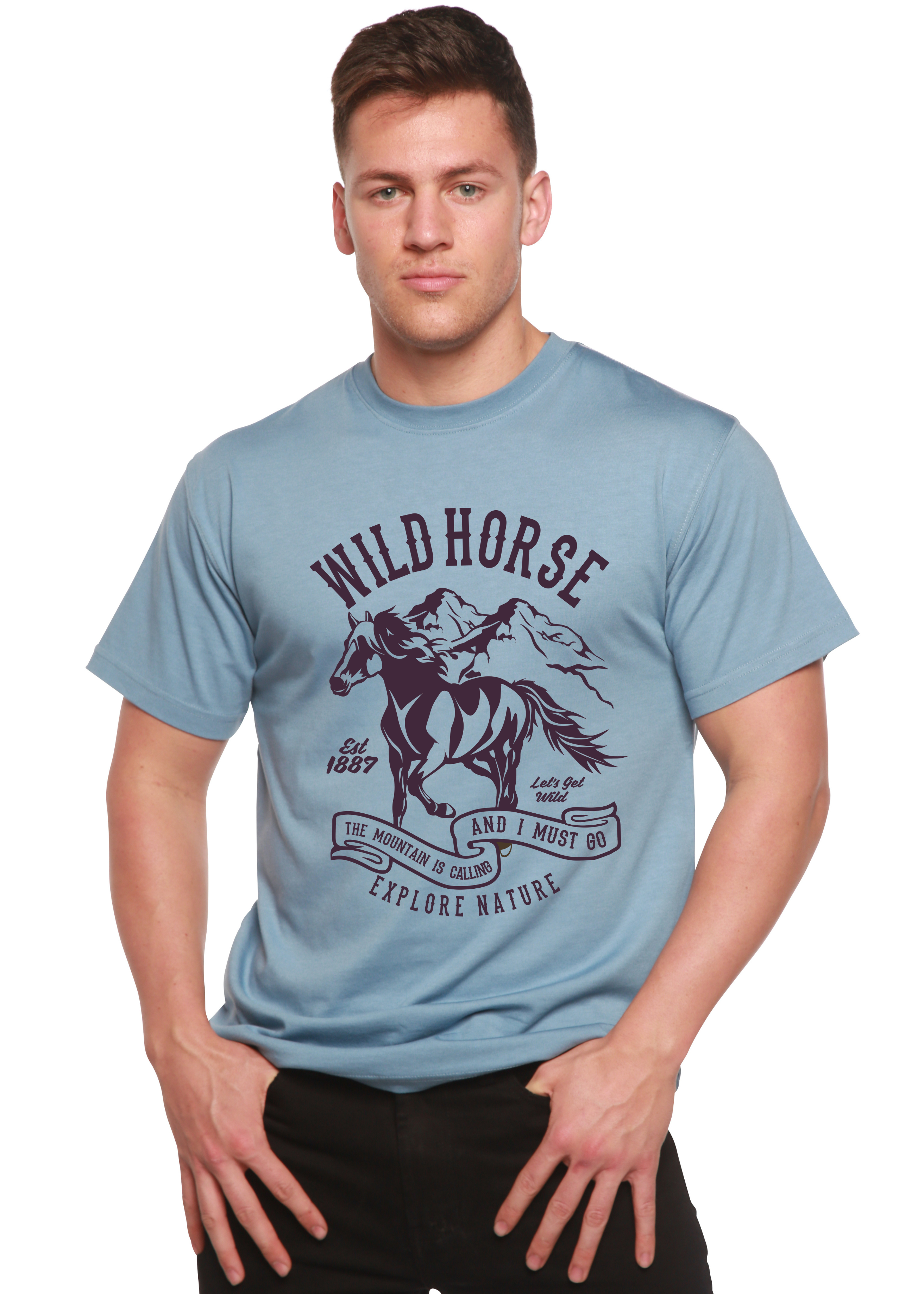 Wild Horse Spun Bamboo® Men's Bamboo Viscose/Organic Cotton Short Sleeve Graphic T-Shirt