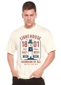 Light House Men's Bamboo Viscose/Organic Cotton Short Sleeve Graphic T-Shirt