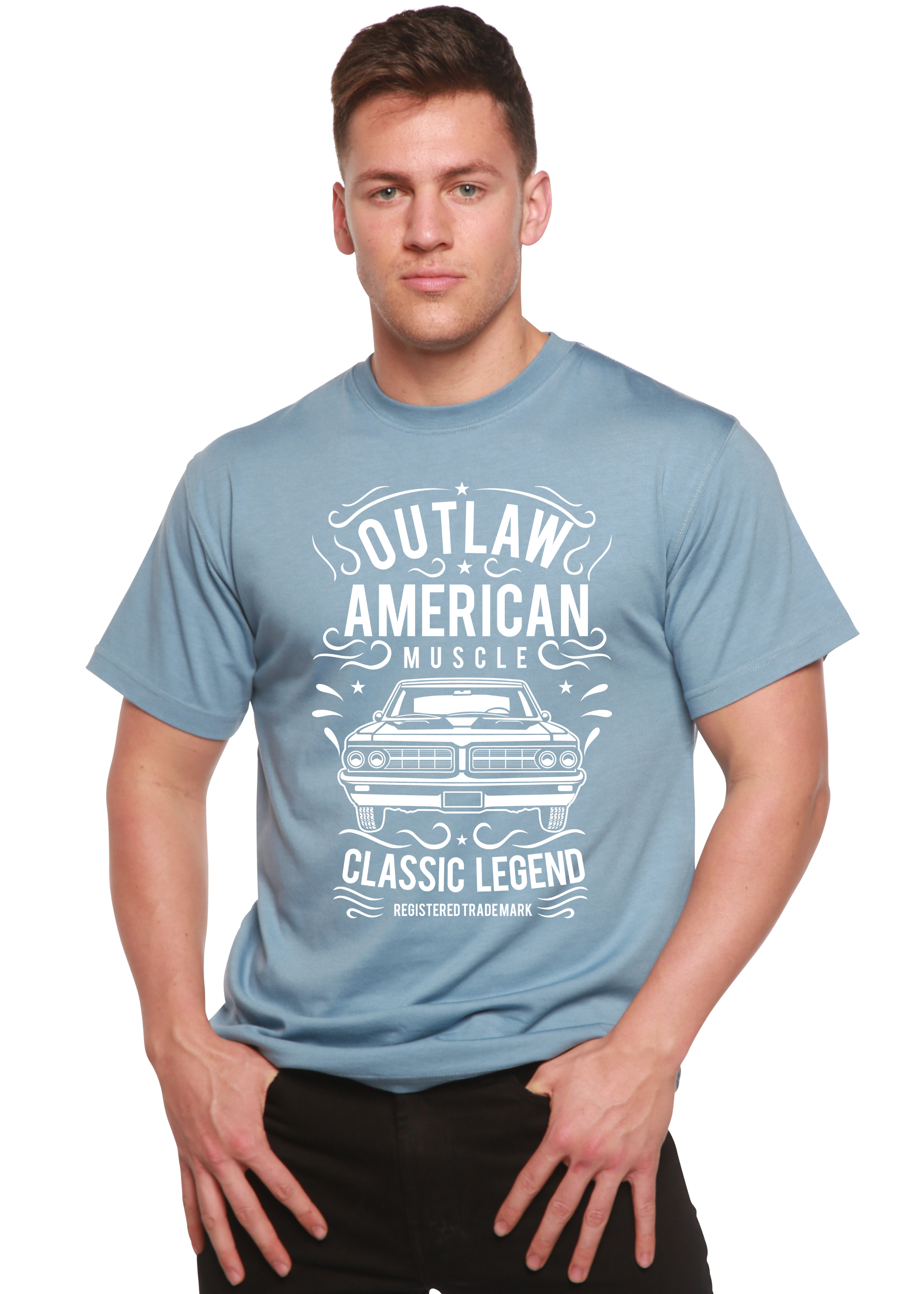 Outlaw American Muscle Spun Bamboo® Men's Bamboo Viscose/Organic Cotton Short Sleeve Graphic T-Shirt