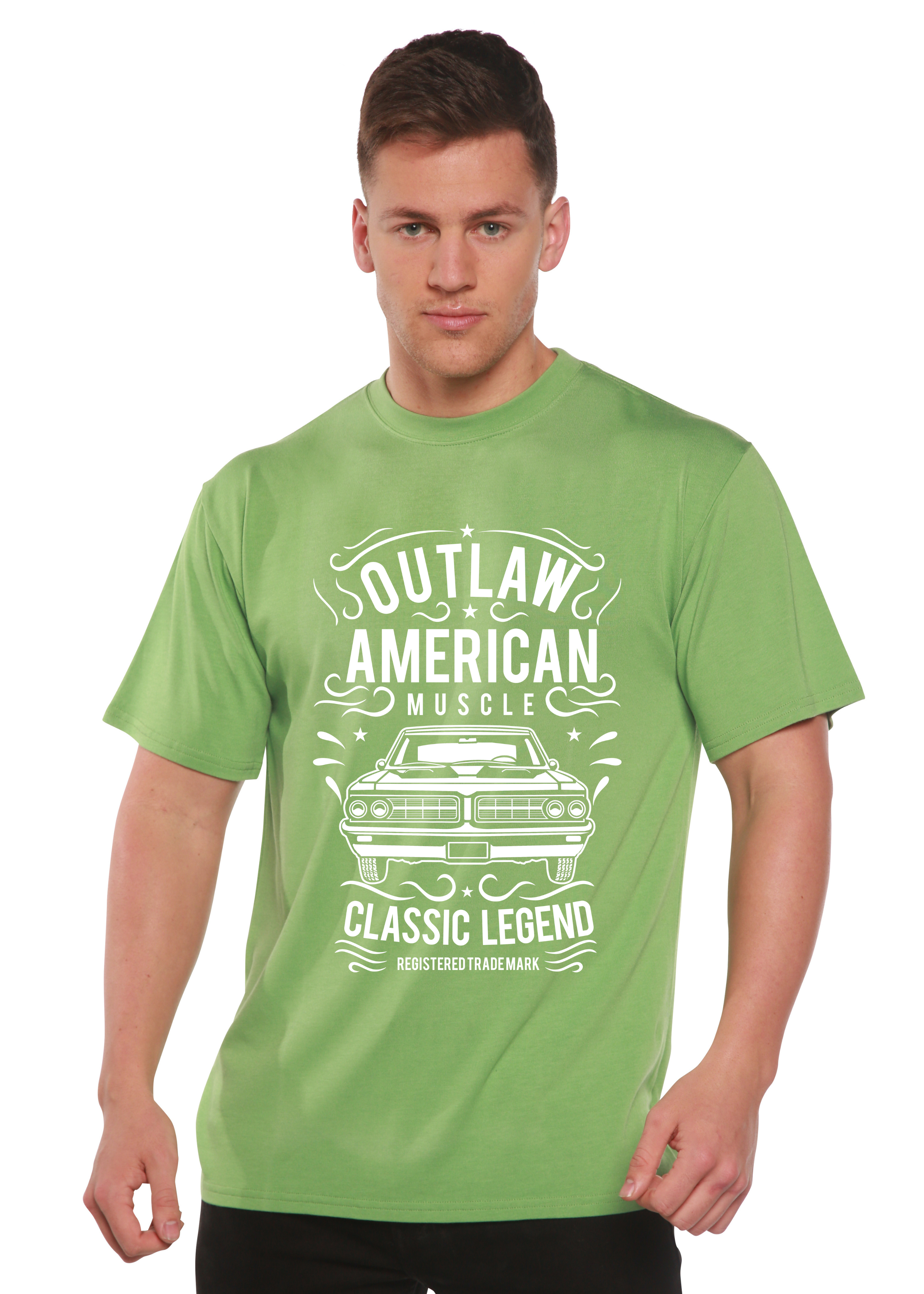 Outlaw American Muscle Spun Bamboo® Men's Bamboo Viscose/Organic Cotton Short Sleeve Graphic T-Shirt