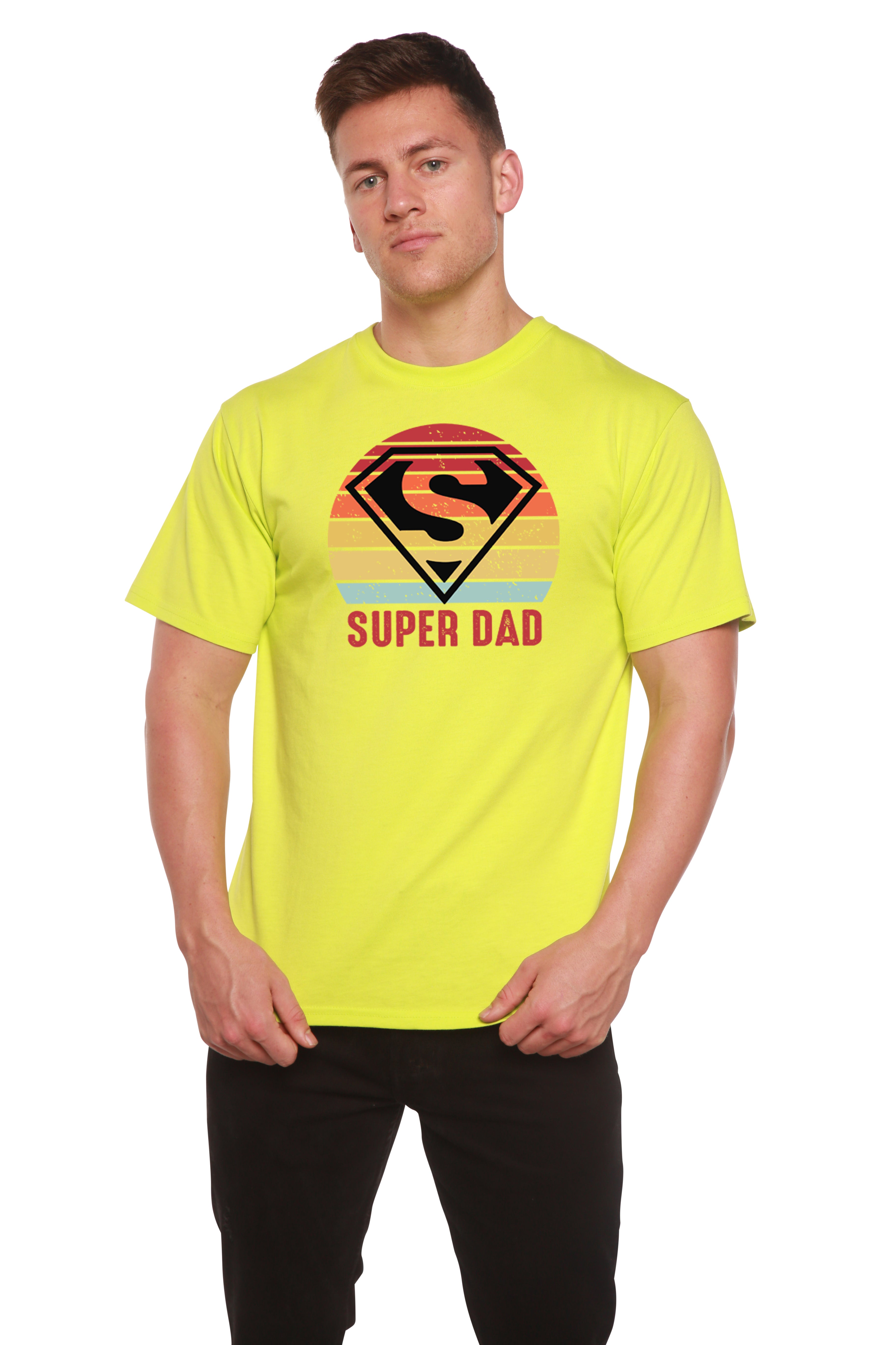 Super Dad Men's Bamboo Viscose/Organic Cotton Short Sleeve Graphic T-Shirt