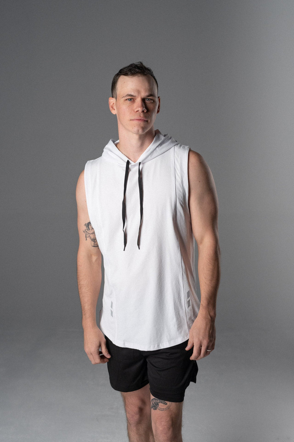 DETERMINED hooded sleeveless