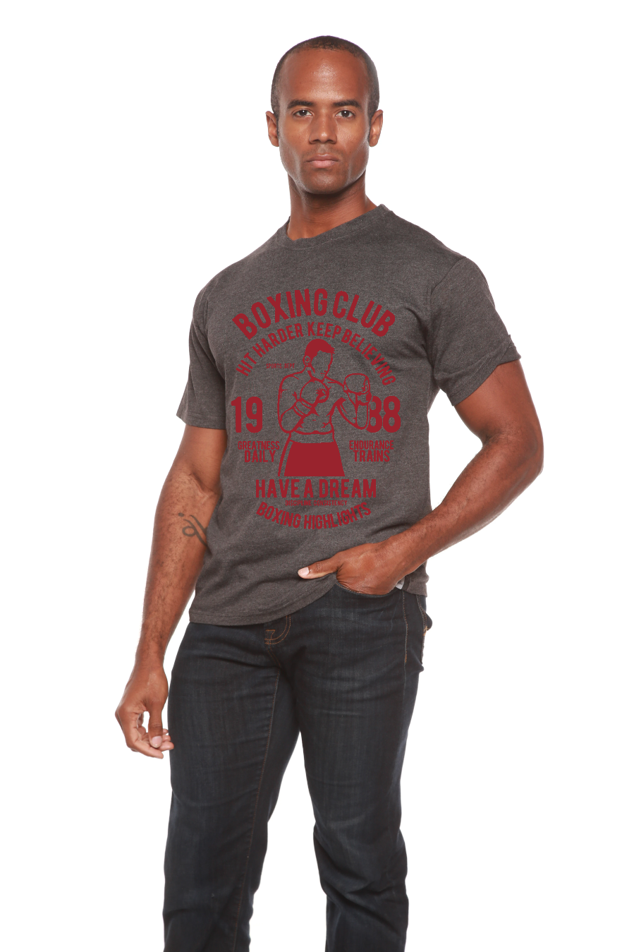 Boxing Club Men's Bamboo Viscose/Organic Cotton Short Sleeve Graphic T-Shirt