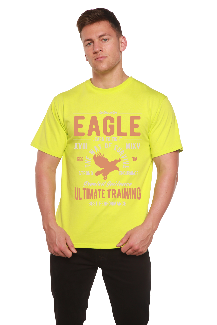 Eagle Men's Bamboo Viscose/Organic Cotton Short Sleeve Graphic T-Shirt
