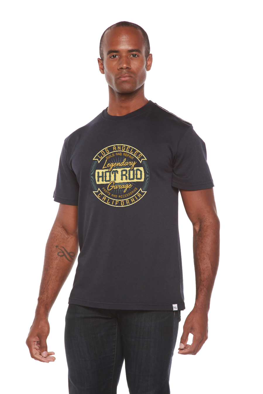 HOT ROO Men's Bamboo Viscose/Organic Cotton Short Sleeve Graphic T-Shirt