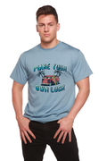 Make your own luck Men's Bamboo Viscose/Organic Cotton Short Sleeve Graphic T-Shirt